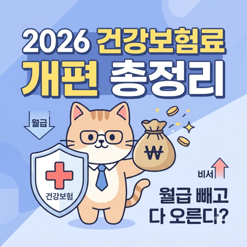 "월급 외 1,000만 원 넘기면 건보료 폭탄" 2026년 건강보험료 개편안 & 합법적 절세 치트키