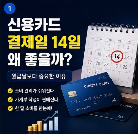 신용카드 결제일 14일로 바꾸면 뭐가 좋을까? 월급날보다 중요한 이유