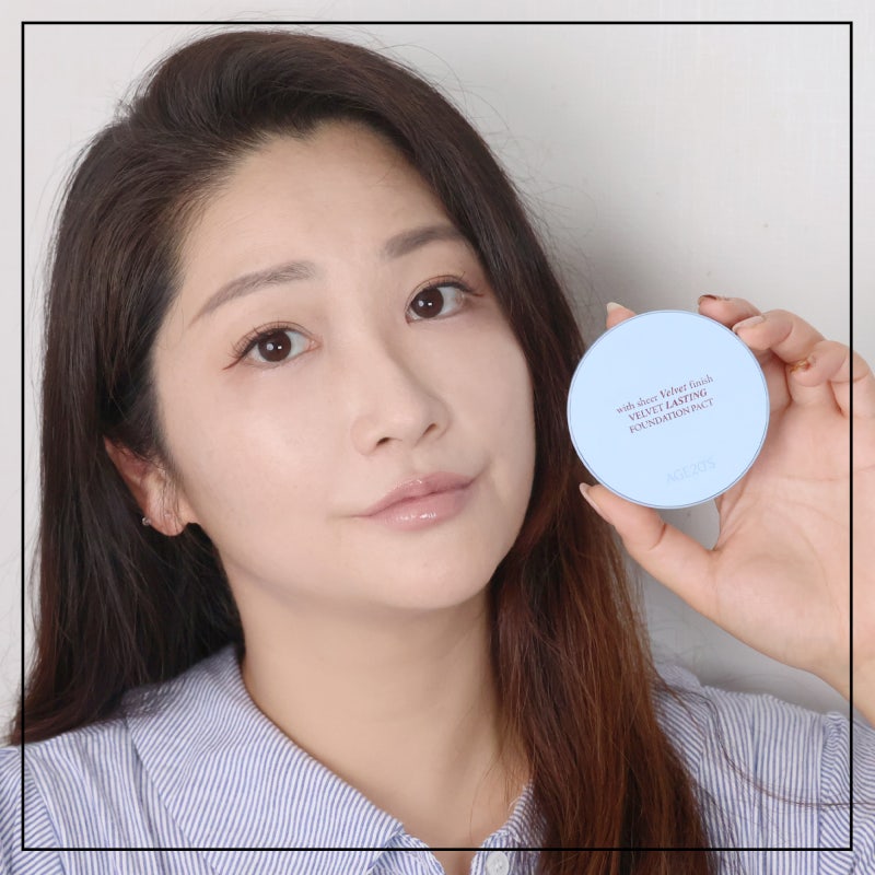 올리브영 팩트 추천, 커버력 좋은 여름 베이스 AGE20'S 벨벳 래스팅파운데이션 팩트