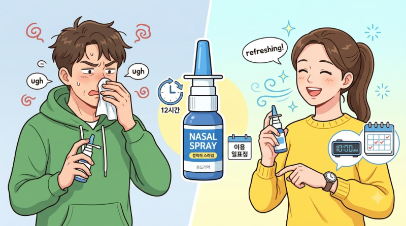 비염 나잘스프레이 올바른 사용법과 내성 방지 주기 완벽 가이드
