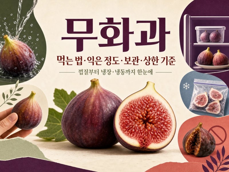 껍질째 먹어도 될까? 무화과 먹는법, 숙성도에 따라 뭐가 바뀌나 (+ 껍질, 숙성도, 냉장 보관, ....