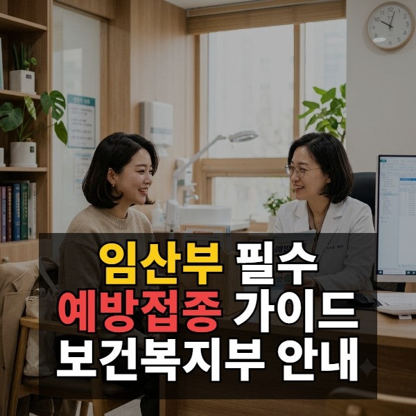 2026년 기준 임신부 필수 예방접종 가이드 보건복지부 안내 확인