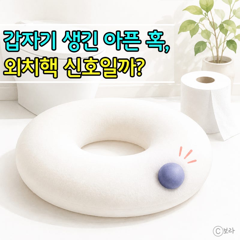 외치핵 초기증상, 항문 바깥에 갑자기 아픈 혹이 생기는 이유