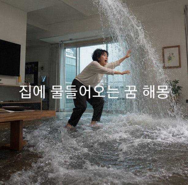집안에 물이 들어오는 꿈 해몽, 물이 차는 꿈 해몽