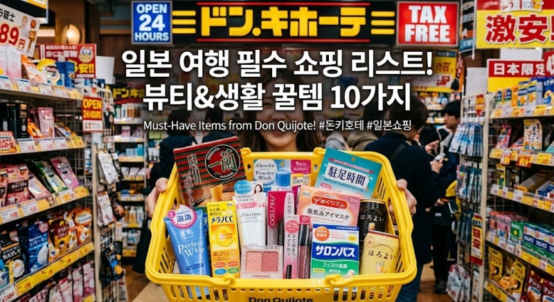 일본 여행 필수 쇼핑 리스트 10가지, 드럭스토어 & 돈키호테 꿀템 완벽 정리
