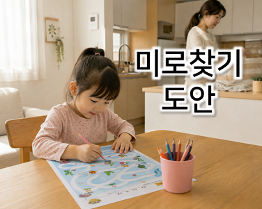 유아 활동지 미로찾기 도안, 잠깐 심심할 때 꺼내 놀아요