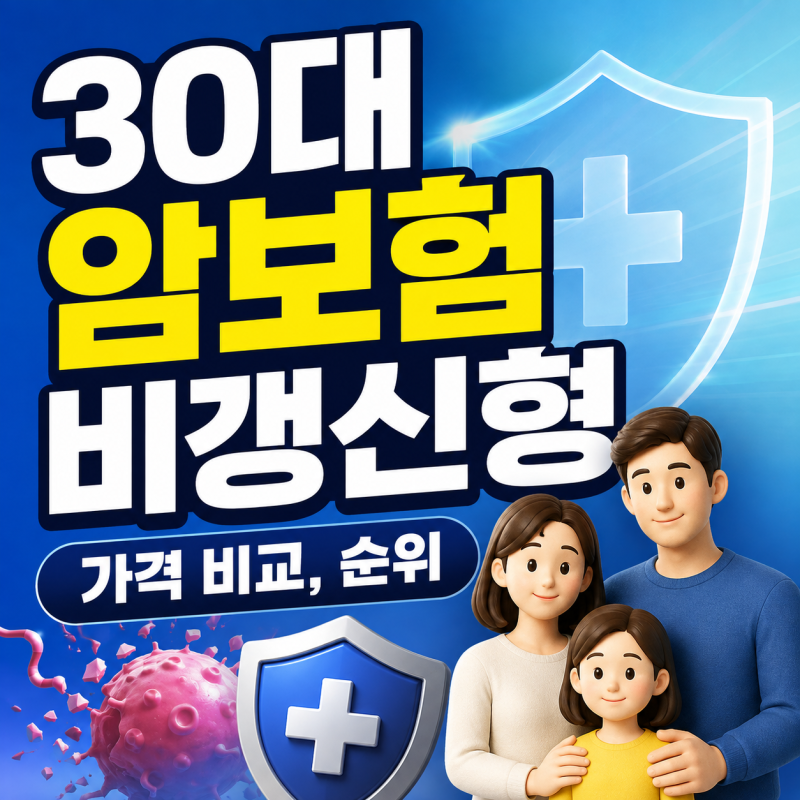 30대 암보험 비갱신형, 가격 비교, 순위 알아보기