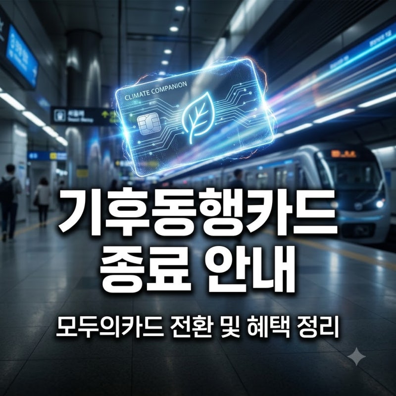 기후동행카드 종료와 모두의카드 전환, 놓치면 안 될 핵심 일정 정리