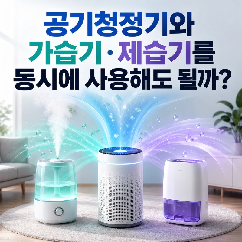 공기청정기와 가습기·제습기를 동시에 사용해도 될까?