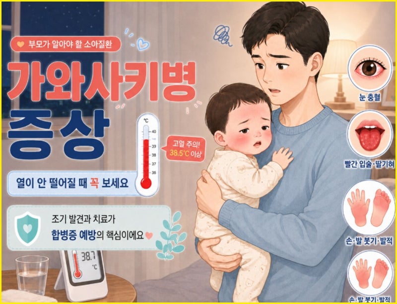 가와사키병 증상 총정리, 열이 안 떨어질 때 꼭 확인하세요