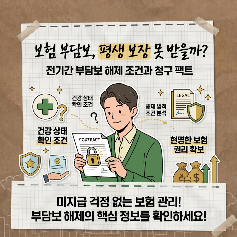 보험 부담보, 평생 보장 못 받을까?전기간 부담보 해제 조건과 청구 팩트