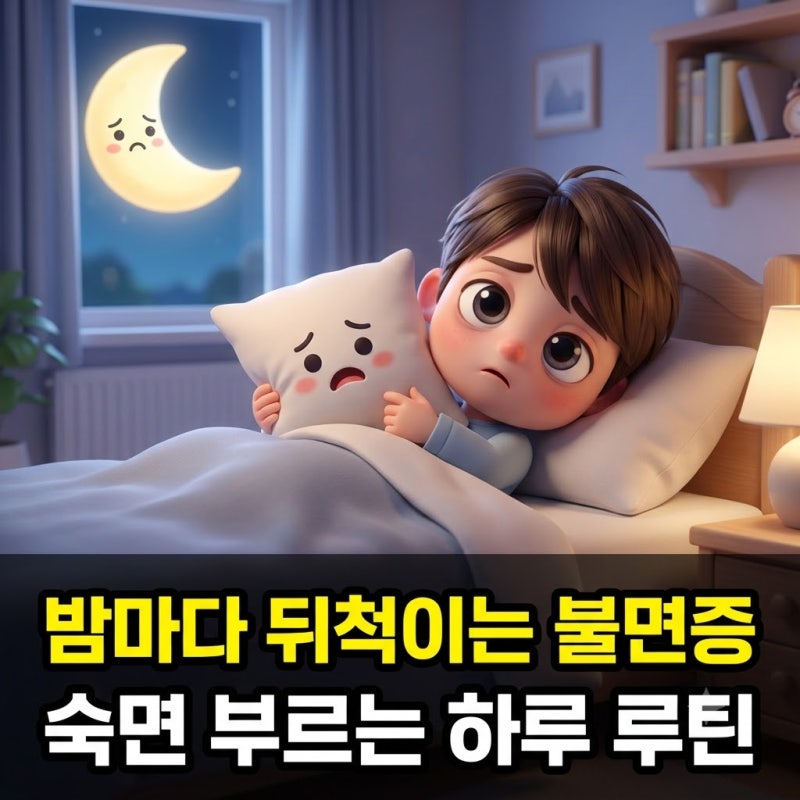 밤마다 뒤척이는 만성 불면증 탈출을 위한 하루 루틴 가이드