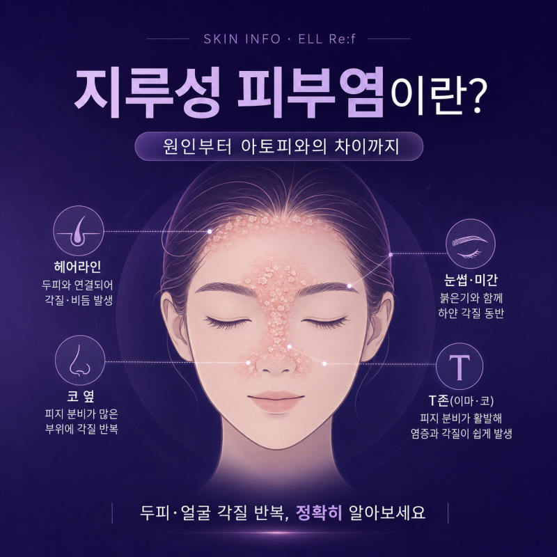 지루성 피부염이란? 원인과 증상, 아토피와의 차이까지