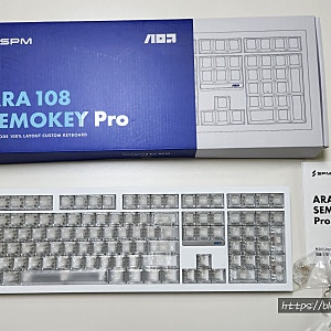 [데일리뷰] SPM ARA 108 SEMOKEY Pro 풀배열 고드름축 리뷰(SPM 아라 108 세모키 프 고드름축 타건음O, ....