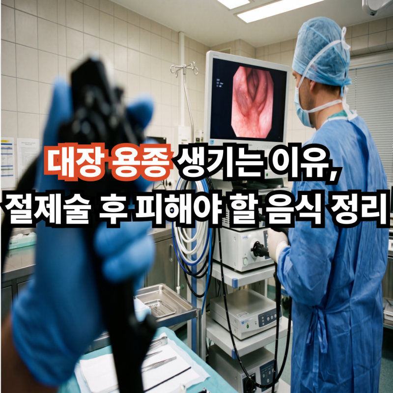 대장 용종 생기는 이유, 절제술 후 피해야 할 음식 정리