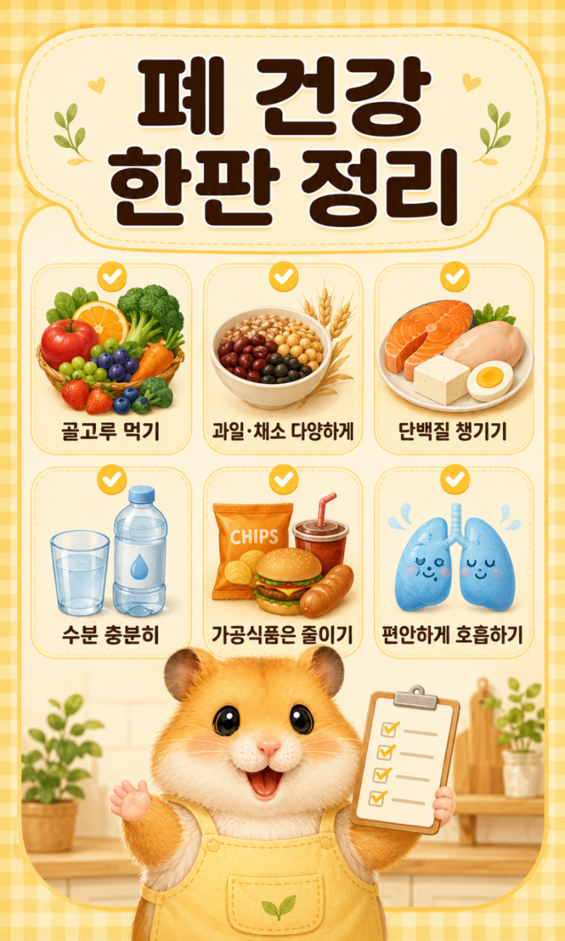 폐에 좋은 음식 정말 있을까? 호흡과 폐 건강에 도움되는 음식 총정리