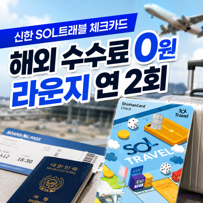 신한 SOL트래블 체크카드 혜택 총정리｜해외 수수료 공항 라운지 전월실적