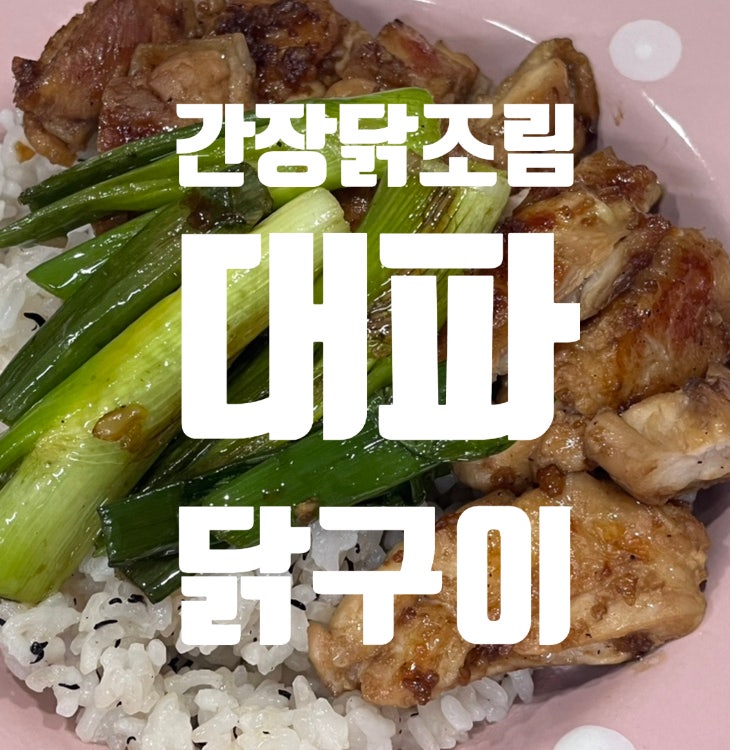 워킹맘 퇴근 후 15분! 닭다리살 대파 간장조림 덮밥 만들