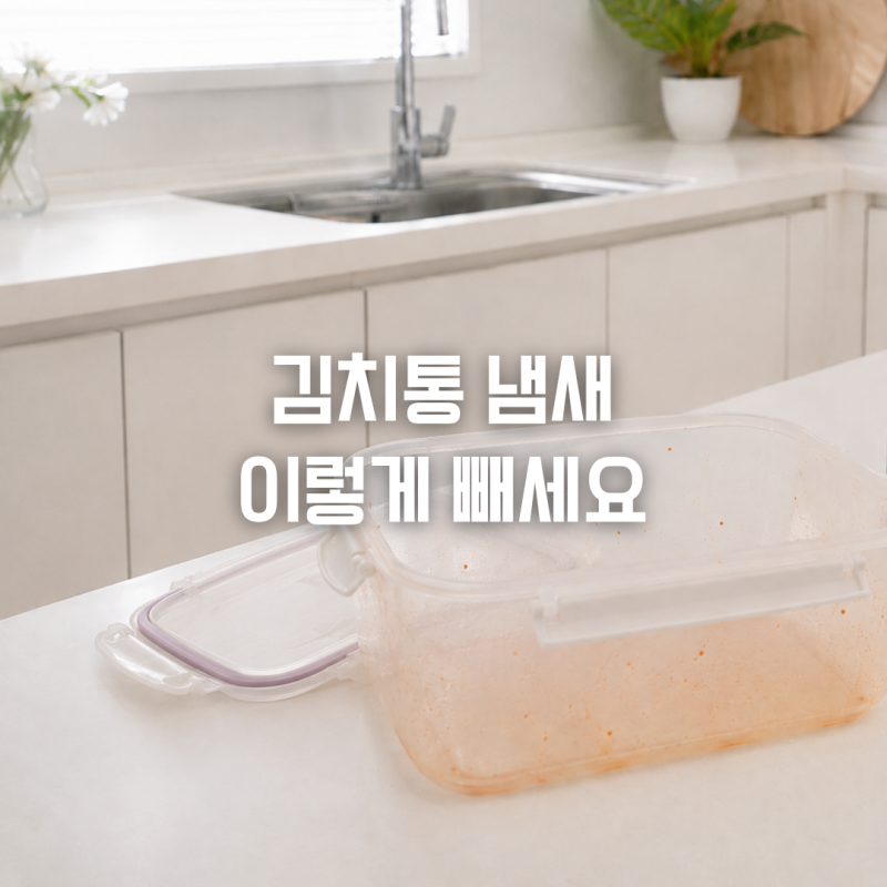 김치통 냄새제거, 씻어도 남는 반찬통 냄새 이렇게 빼봤어요