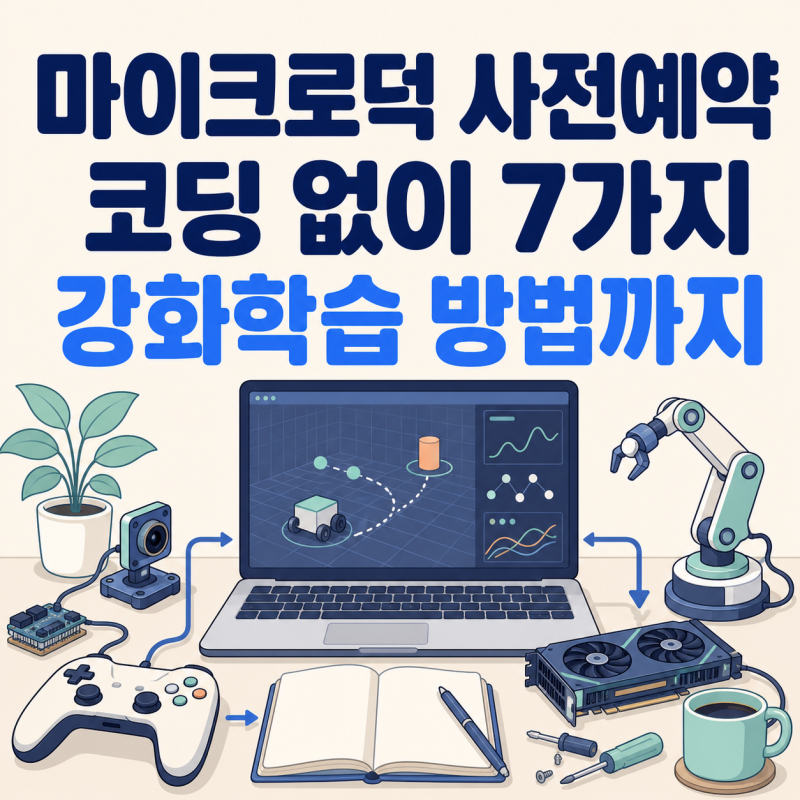 마이크로덕 399달러 사전예약, 코딩 없이 할 수 있는 7가지와 강화학습 방법