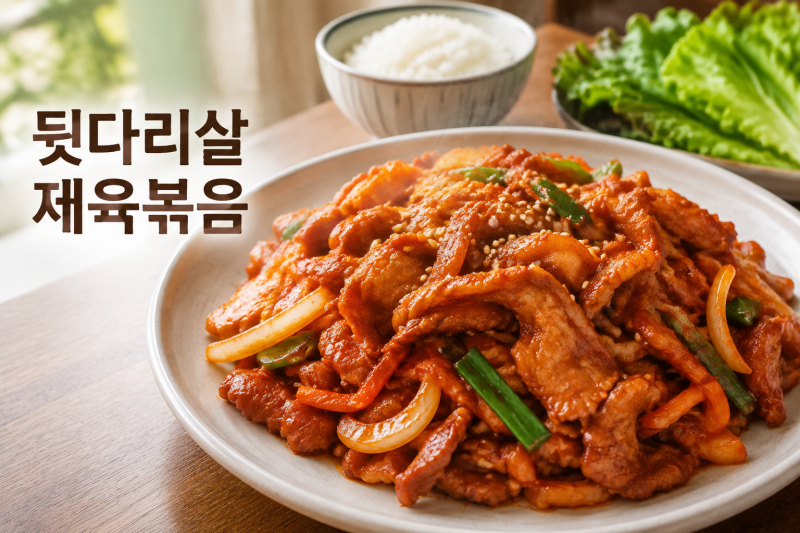 돼지고기 뒷다리살 요리 추천｜퍽퍽하지 않은 제육볶음 황금레시피