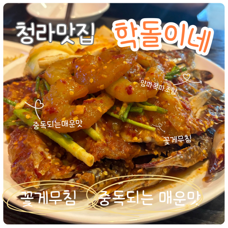[청라맛집]학돌이네 꽃게무침ㅣn번째 먹는 최애맛집. 이제 그냥 게장은 안먹어요