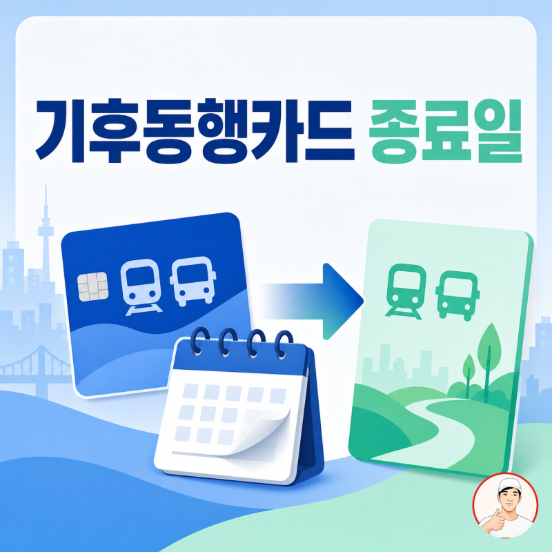 기후동행카드 종료일 선불 9월 29일·후불 30일, 대체 카드 전환법