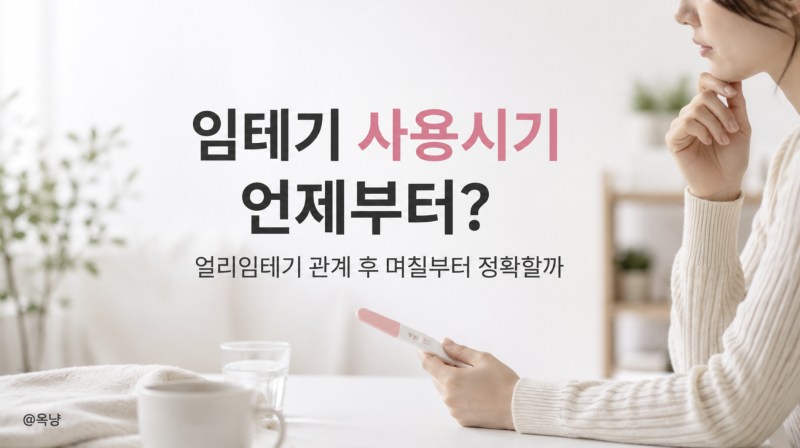 임테기 사용시기 언제부터? 얼리임테기 관계 후 며칠부터 정확할까