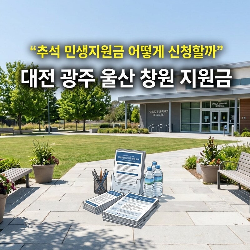 대전 광주 울산 창원 추석 민생지원금 지급 현황과 신청방법 조회하기