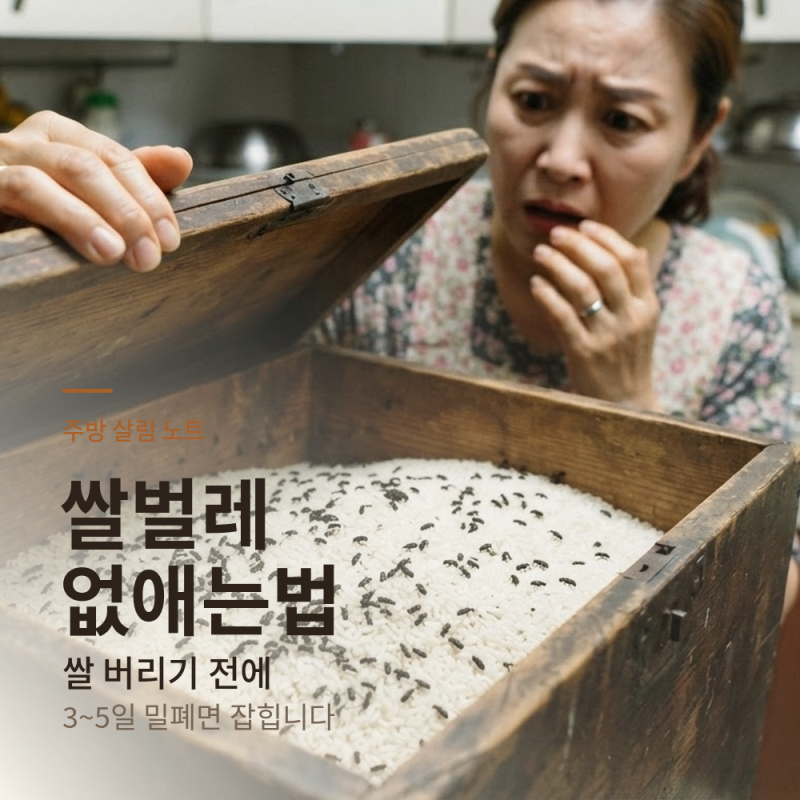 쌀벌레없애는법, 쌀 버리기 전에 이것부터