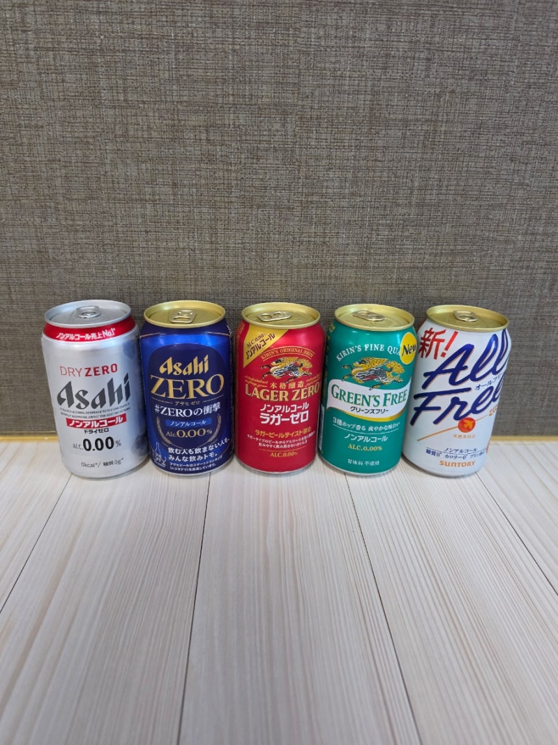 [일본 논알콜 맥주 추천] 아사히부터 기린, 산토리까지! 5종 도장 깨기 솔직 비교 & 추천 순위 ....