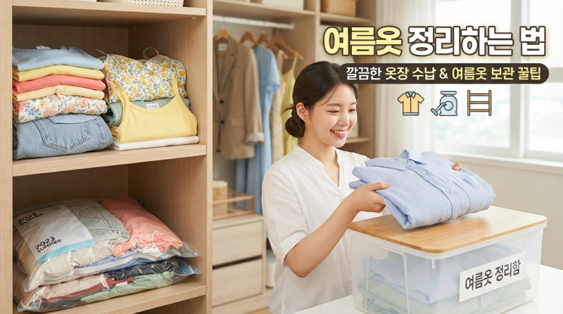 여름 옷 정리하는법, 그냥 넣으면 안 되는 이유｜세탁부터 보관까지 한 번에 정리