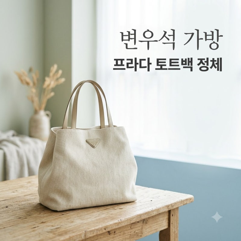 변우석 프라다 가방 정체, 가격 575만원 토트백 뭐길래