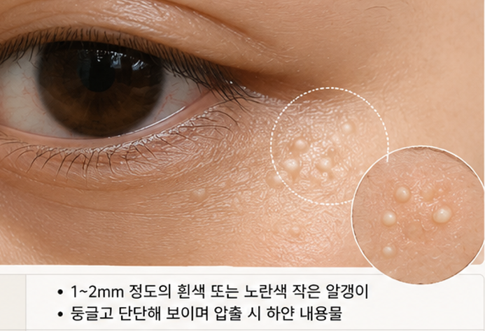 눈가 비립종과 비슷한 한관종 무엇?
