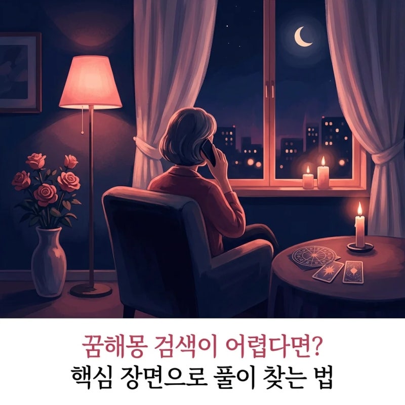 꿈해몽 검색이 어렵다면? 핵심 장면으로 풀이 찾는 법