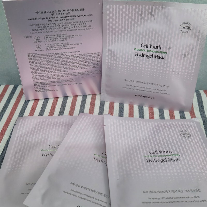 에버셀 프로바이오틱 엑소좀 고농축 하이드로겔 로즈향 마스크팩 추천
