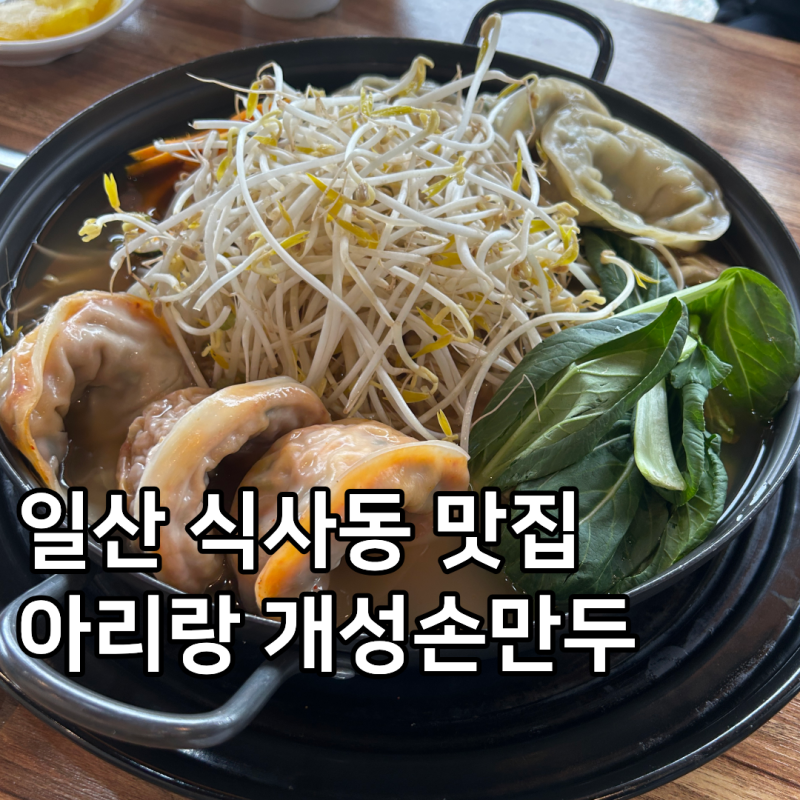 온 가족이 배 터지게 식사한 일산 아쿠아플라넷 근처 식사동 맛집 한식 아리랑 개성손만두