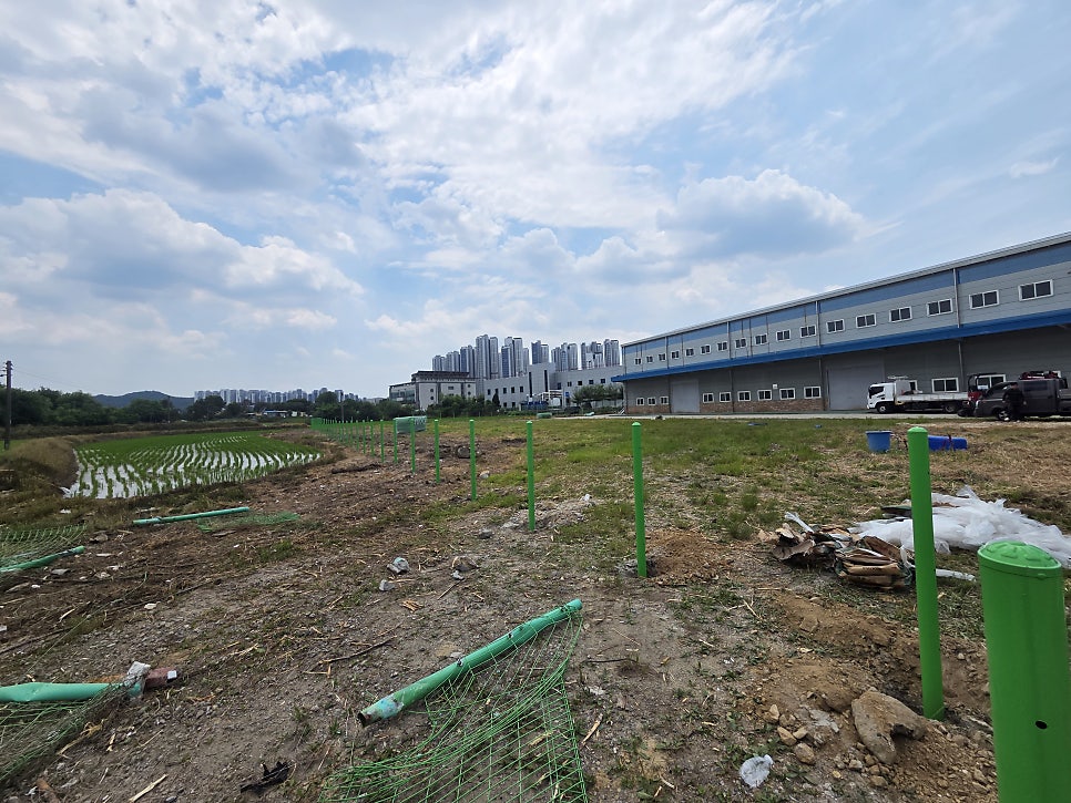 평택휀스 공장부지 총길이 300M 공터 펜스 설치