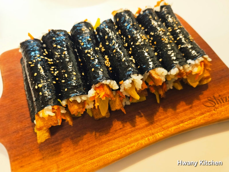 머꼬? 별거 없는데.. 와이리 맛있노? 꼬마김밥 만들기