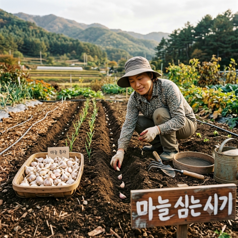 마늘 심는 시기 언제가 좋을까? 중부 남부지방 파종시기와 심는 방법