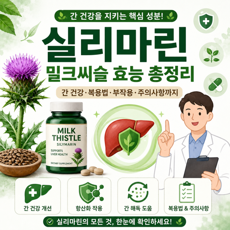실리마린 밀크씨슬 효능, 간 건강·복용법·부작용·주의사항 밀크씨슬 고르는 법 술을 자주 ....