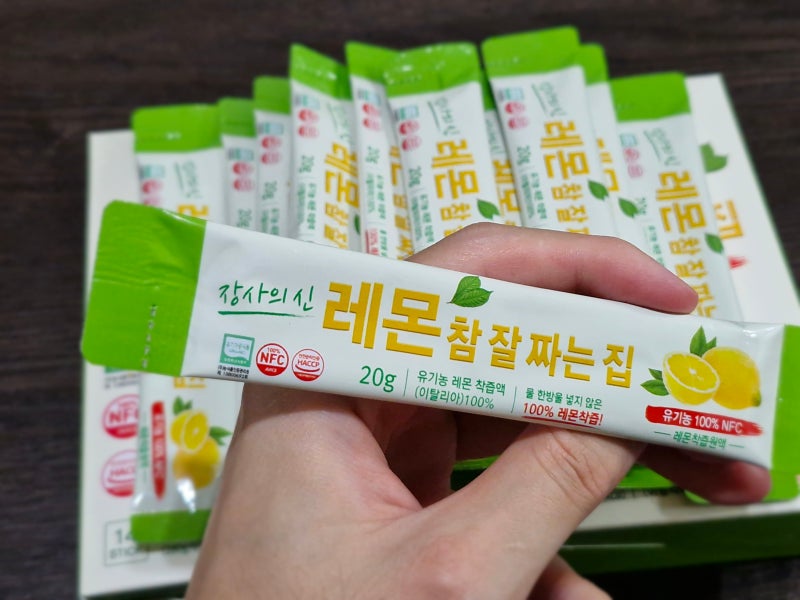 100% NFC 착즙! 장사의신 장신몰 유기농 레몬즙 스틱 효능부터 맛있게 마시는 방법까지 내돈내....