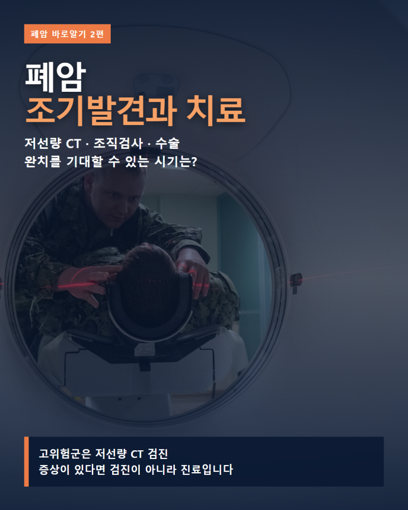 폐암 조기발견과 치료 총정리: 저선량 CT, 조직검사, 수술하면 완치될까?