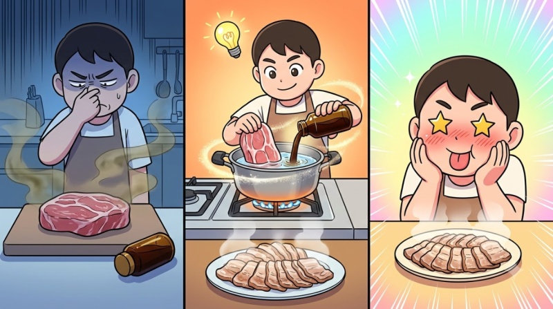 앞다리살 수육 꿀팁! 쌍화탕 1병으로 돼지 잡내 100% 잡는 비법
