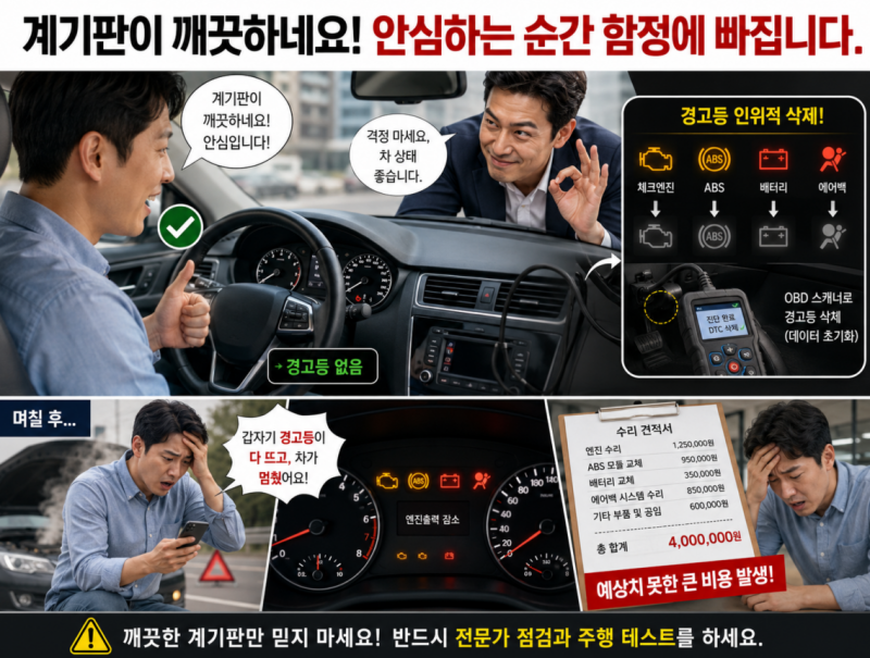 [데이터 진단] "계기판 경고등만 지우고 팔면 모를 줄 알았죠?" ECU에 숨겨진 '자동차 블랙박스....