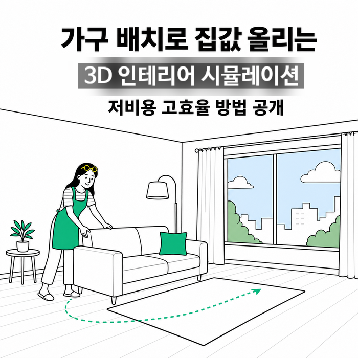 가구배치 시뮬레이션｜평면도 넣고 가구 위치 미리 보는 법 (오늘의집 3D 인테리어)