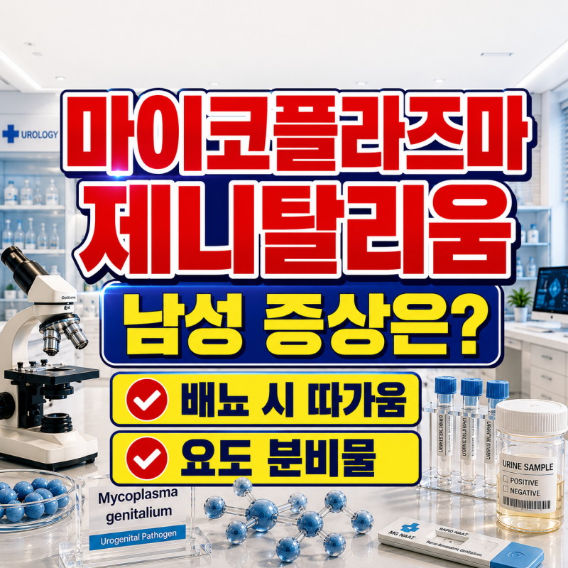 마이코플라즈마 제니탈리움 성병 증상, 남성은 어떻게 나타날까? 원인·치료·완치까지