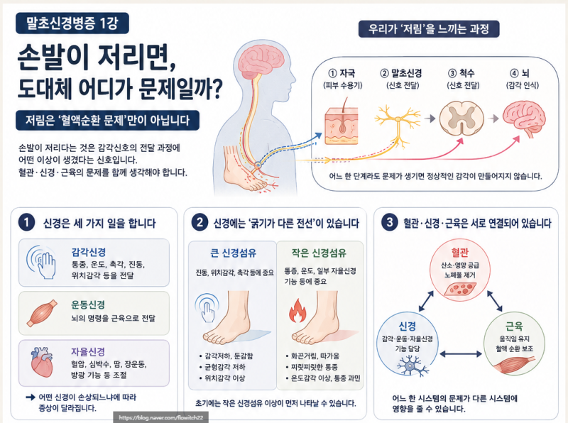 손발이 저리면 도대체 어디가 문제일까ㅣ말초신경병증①
