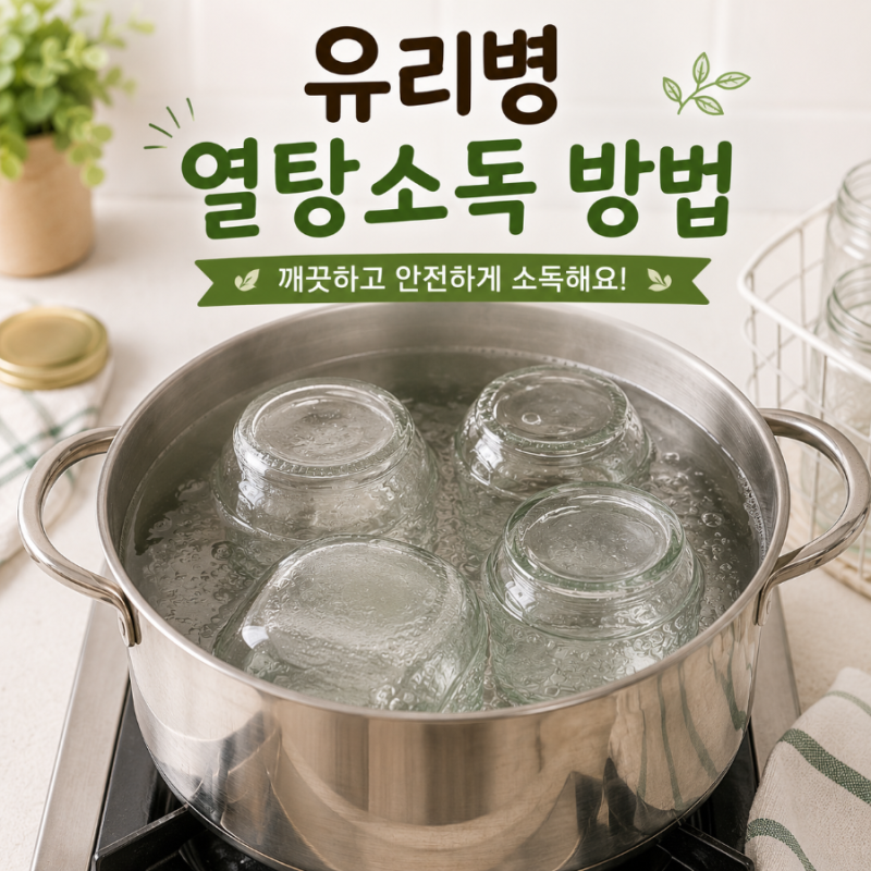유리병 열탕소독 방법｜깨지지 않게 소독하는 법부터 건조·보관까지