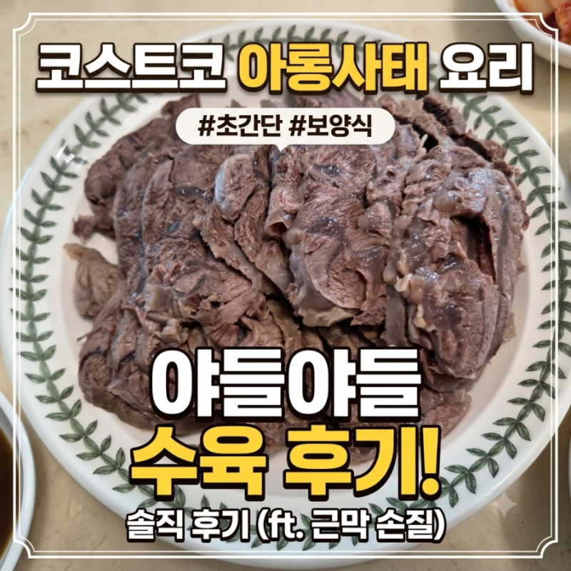 코스트코 아롱사태 수육 요리